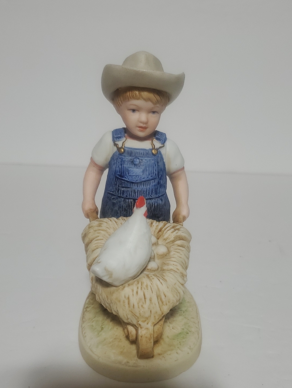 Vtg Homco Denim Days Morning Chores